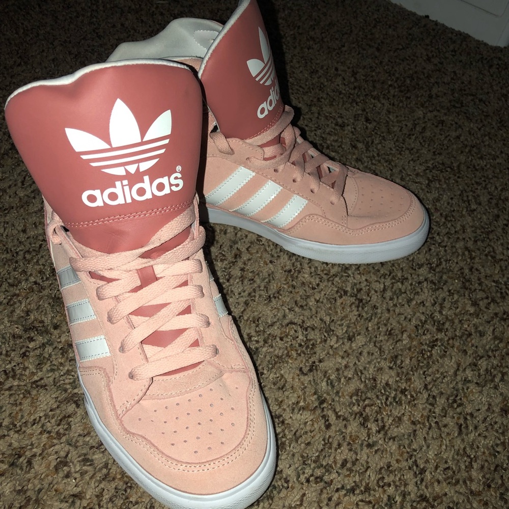 High top adidas shoes